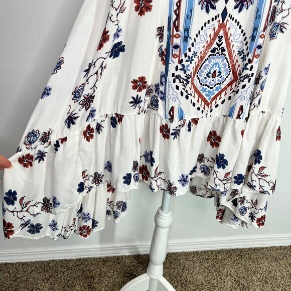 Free People Intimately Annka Boarder Slip Dress cream Floral Size XS Boho - Picture 7 of 12